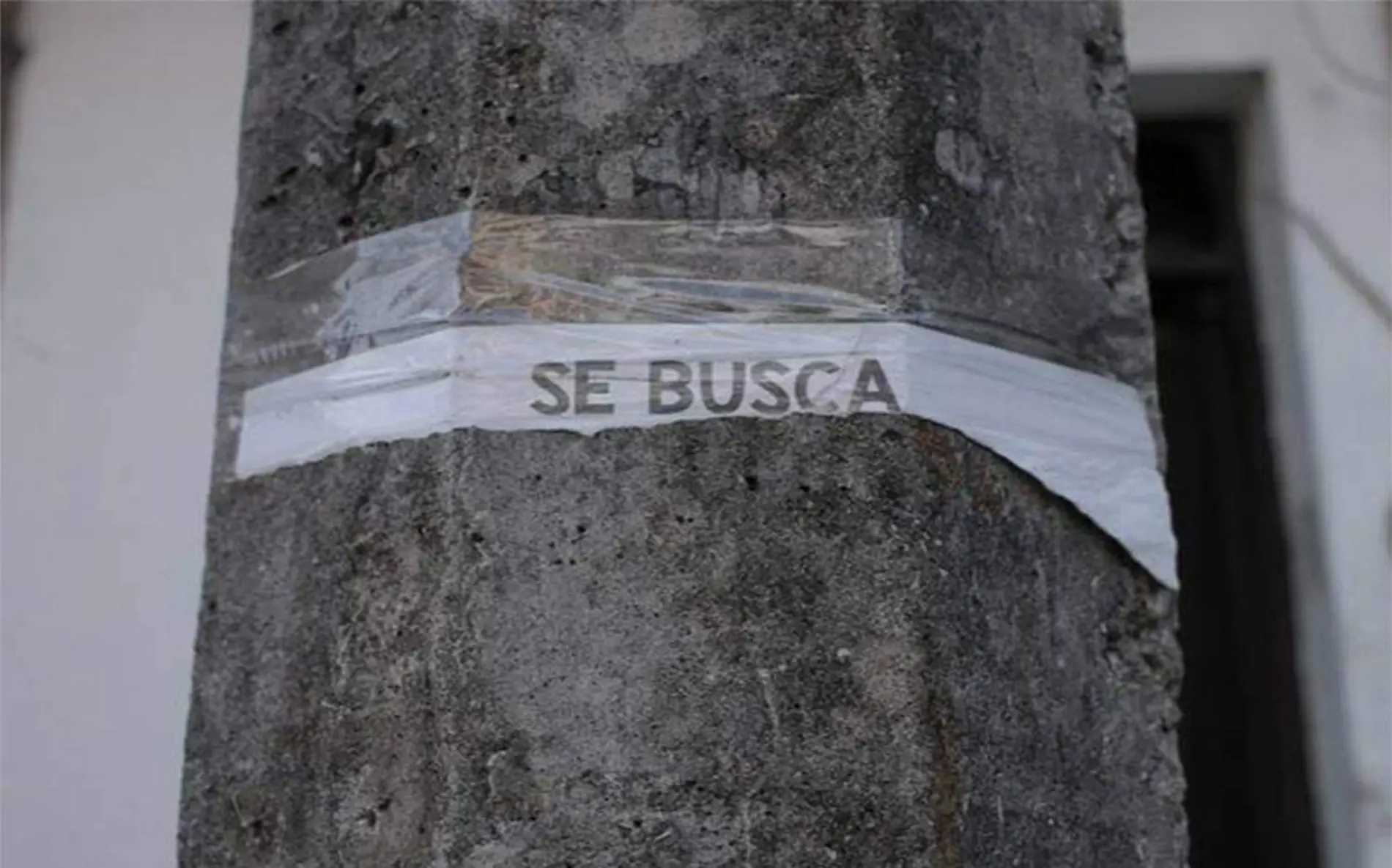 Cartel se busca desaparecidos